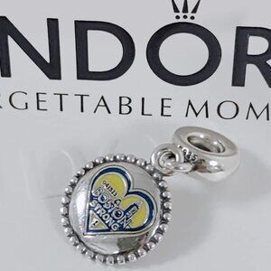 Pandora Boston Strong Dangle Charm Bracelet Pendant S925 Silver with box